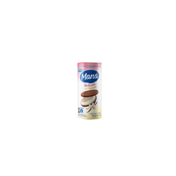 galletitas mana rellenas vainilla 152g (caja x 30u) galletitas mana rellenas vainilla 152g (caja x 30u)