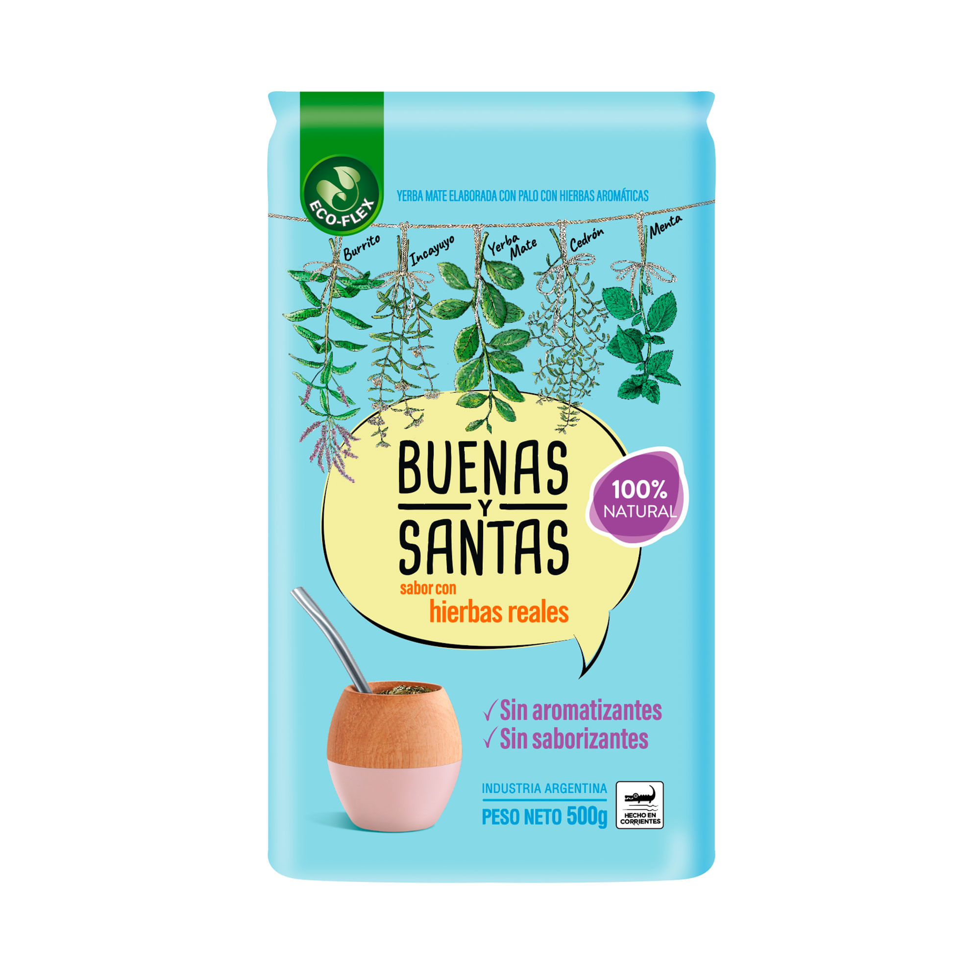 yerba mate buenas y santas tradicional 500g x 10 yerba mate buenas y santas tradicional 500g x 10