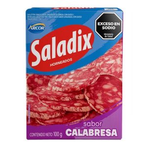 snacks saladix horneados calabresa 100g (caja x 24u)