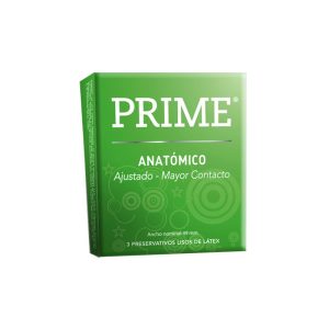 preservativo prime anatómico (caja x 3u) (display x 24 cajas)