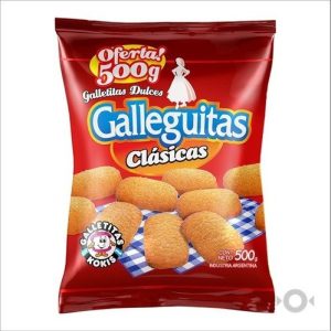 galletitas kokis galleguitas vainilla 500g (caja x 12u)