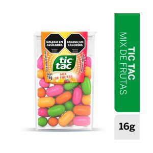 pastillas tic tac mix de frutas 16g (display x 12u)