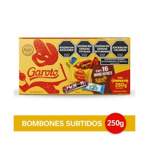 bombones garoto surtido x 250gr.