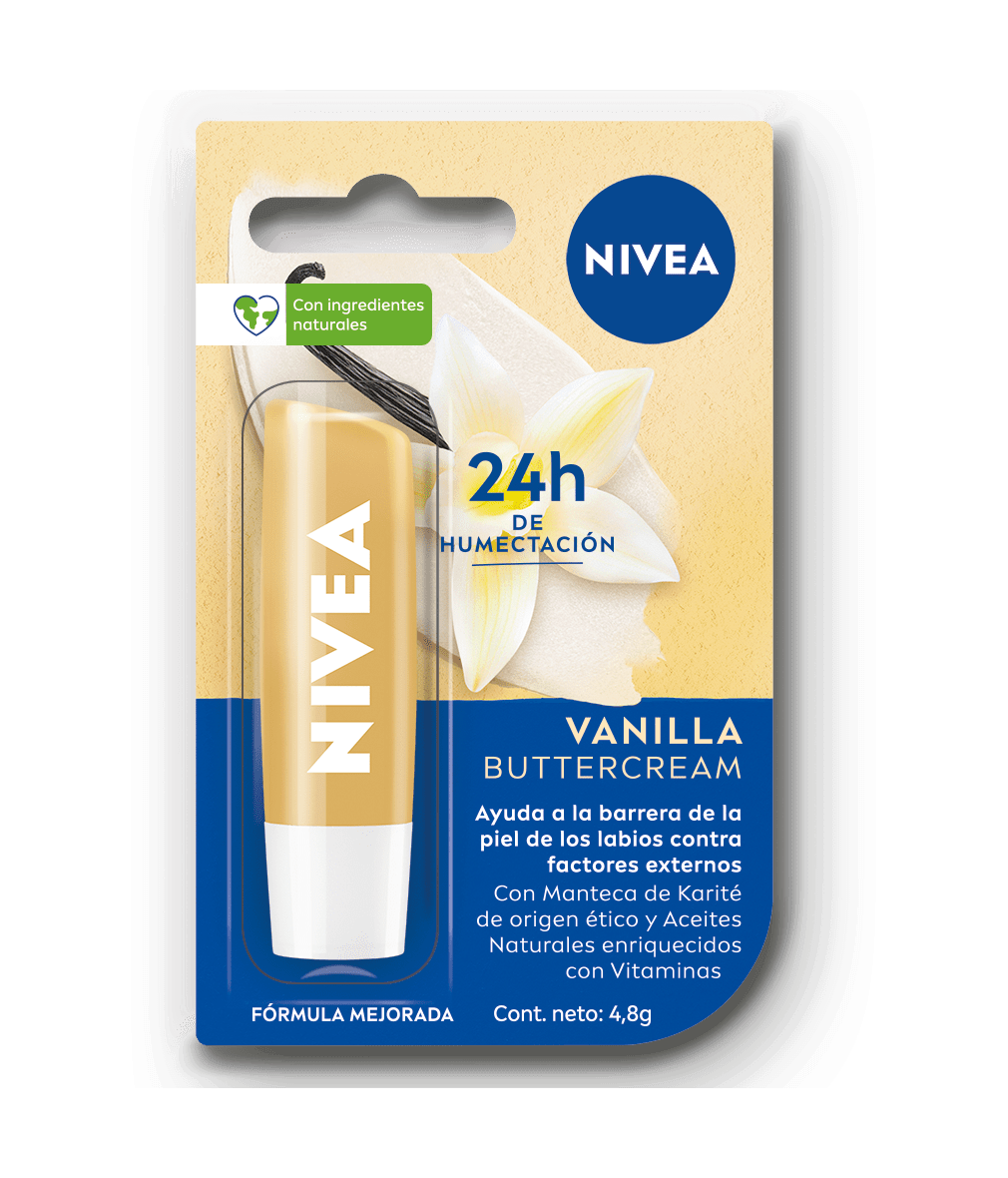 labial nivea vanilla buttercream humectante 4.8g labial nivea vanilla buttercream humectante 4.8g