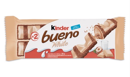 kinder bueno white 39g oblea con chocolate blanco y avellanas kinder bueno white 39g oblea con chocolate blanco y avellanas