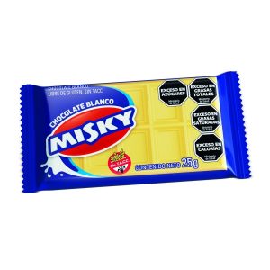 chocolate misky 25g x30u. blanco
