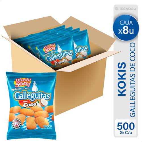 galletitas kokis galleguitas sabor coco 200g galletitas kokis galleguitas sabor coco 200g