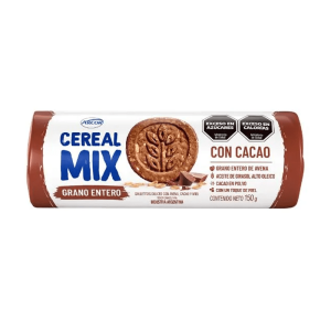 galletitas cereal mix avena y chocolate 207g (caja x 20u)