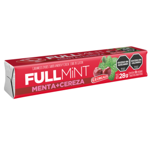caramelos full mint cherry menta x 12u