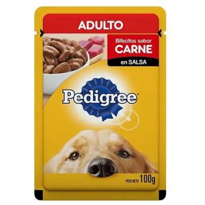 alimento perro pedigree adulto carne 12u
