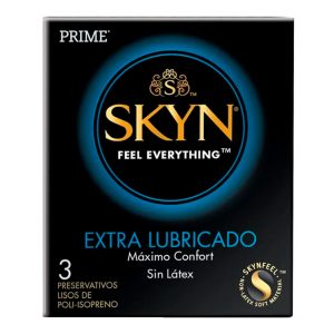 preservativo skyn extra lubricado (caja x 3u) (display x 12 cajas)