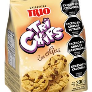 galletitas trio trichips 230gr x16u x 16