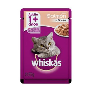 alimento gato whiskas adulto salmón 12u