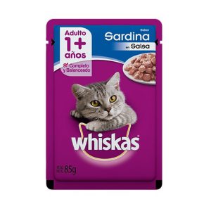 whiskas adulto sardina 85g 12u