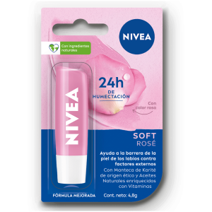 protector labial nivea merengue de rosas 4.8g humectante