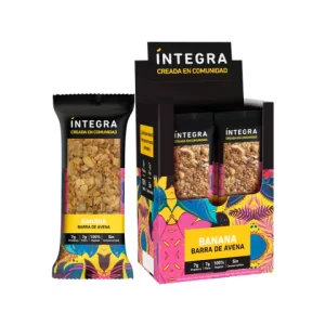 barra de cereal integra avena y banana x 10