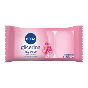 jabón nivea glicerina floral 3x90g (pack x 12u)