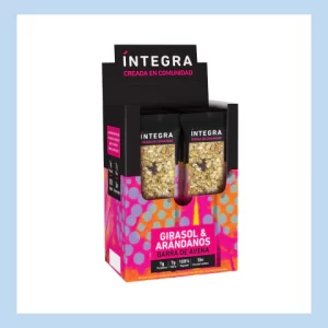barra proteica integra girasol y arandanos 40gr x10u