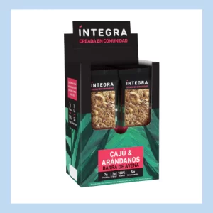 barra proteica integra caju y arandanos 40gr x10u