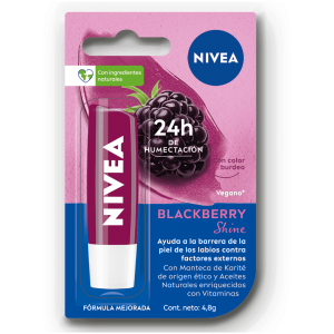 protector labial nivea blackberry shine mora 4.8g
