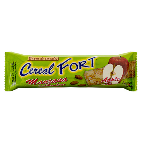 barra de cereal fort manzana 20g (display x 24u) barra de cereal fort manzana 20g (display x 24u)