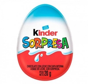 huevo kinder sorpresa celeste x 12