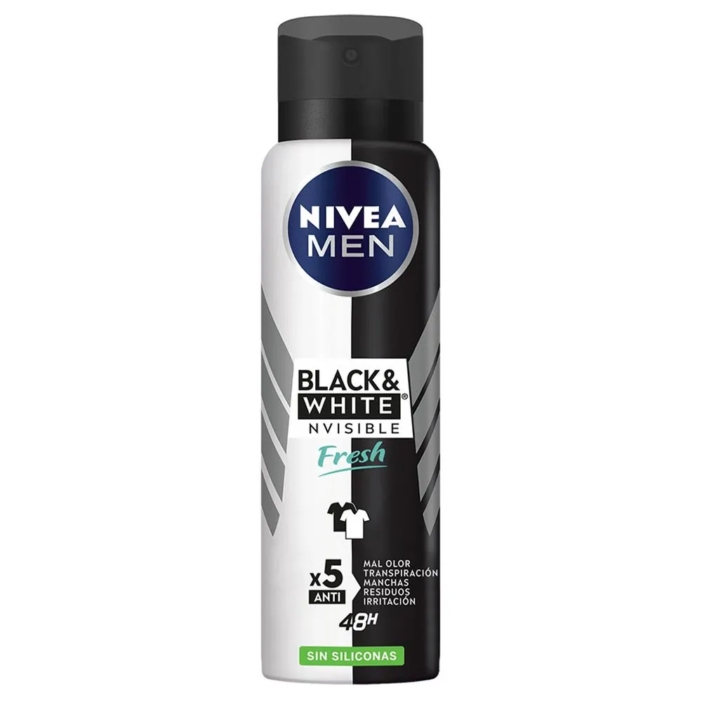 antitranspirante nivea men black & white original 150ml 12u
