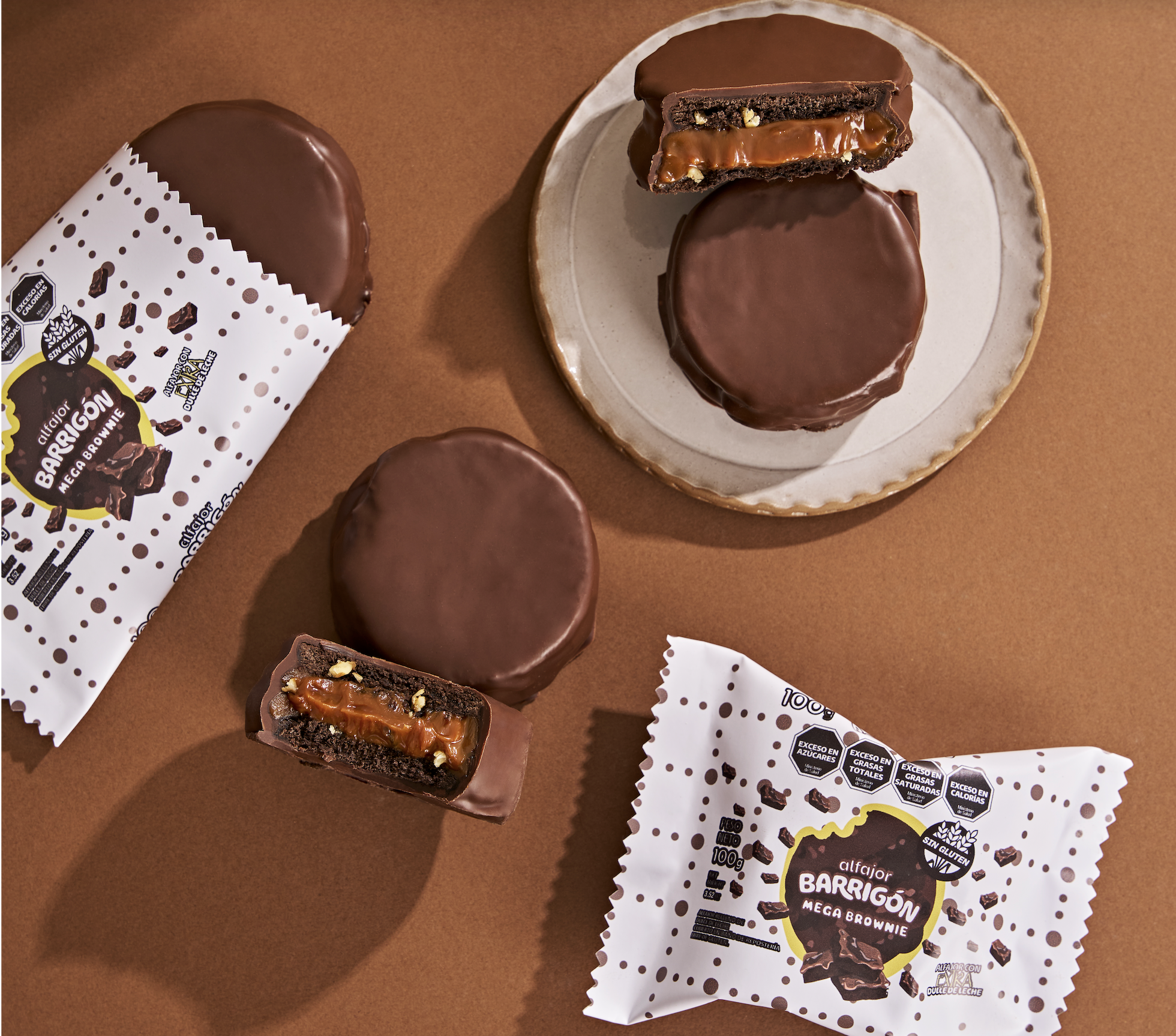 alfajor barrigón brownie sin gluten 100g sin tacc alfajor barrigón brownie sin gluten 100g sin tacc