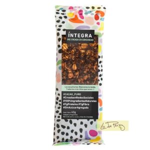 barra de cereal integra avena, cacao y chocolate x 10