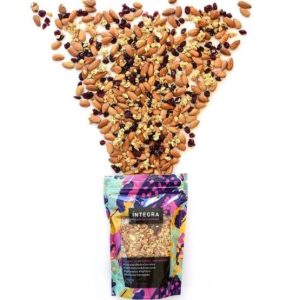 granola integra con almendras y miel 350g snack saludable x45u