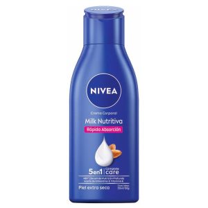 crema corporal nivea milk nutritiva 250ml piel seca