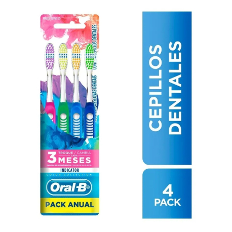 cepillo dental oral b indicator 40 suave pack x4 unidades cepillo dental oral b indicator 40 suave pack x4 unidades