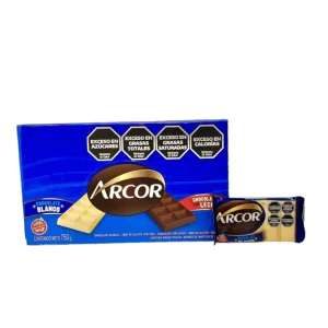chocolate arcor 25g.x30u blanco 