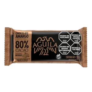 chocolate aguila en taza 80% cacao 150g x15u