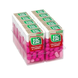 pastillas tic tac frutilla y crema 16g (display x 12u)