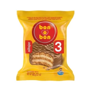 alfajor bon o bon triple amarillo x21