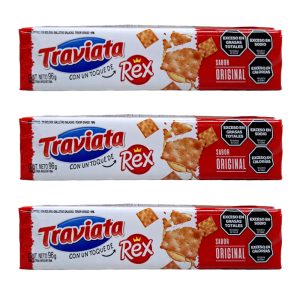 galletitas crackers traviata rex tripack 288g 12u