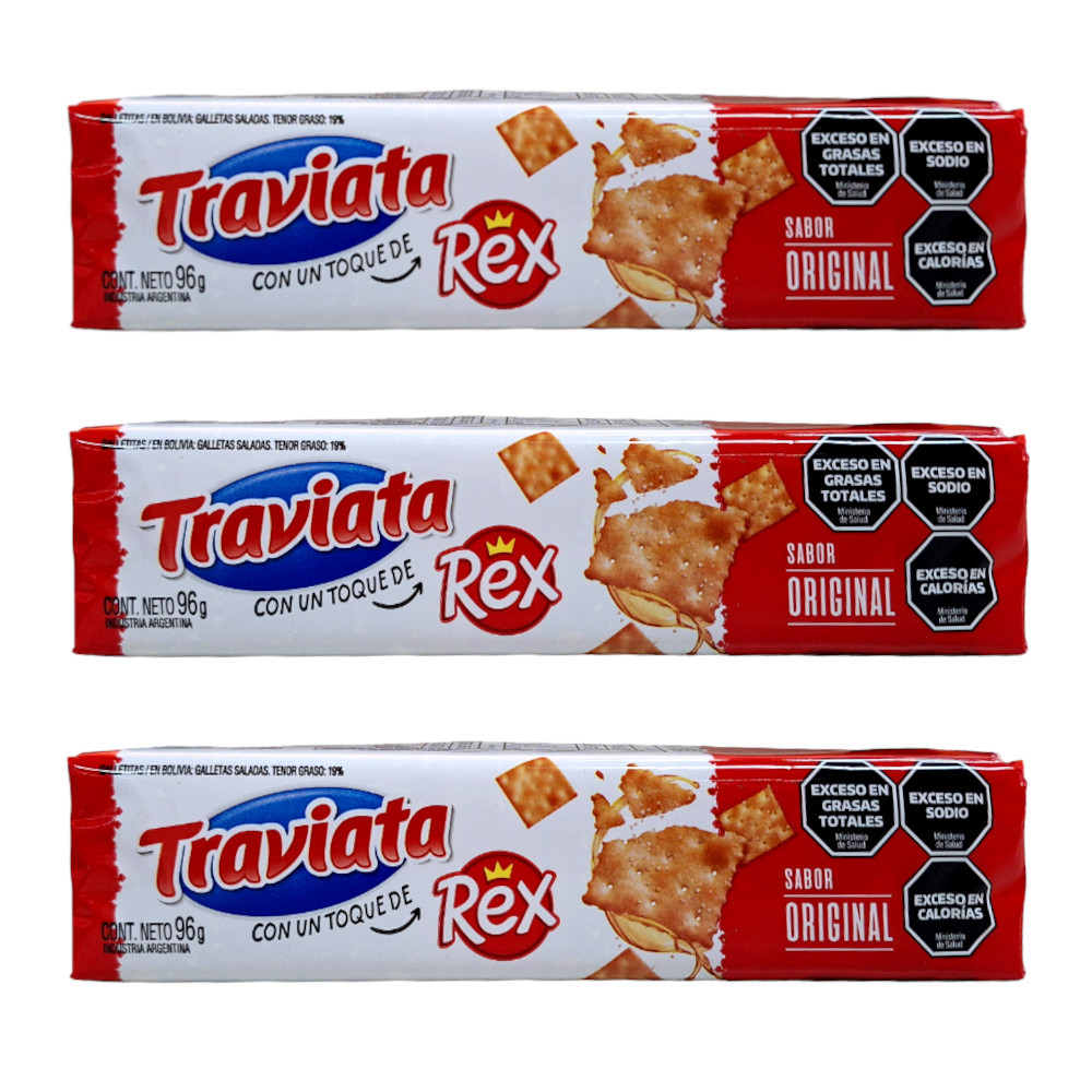 galletitas crackers traviata rex tripack 288g 12u galletitas crackers traviata rex tripack 288g 12u