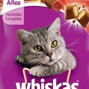 alimento gatos whiskas adulto carne 12u