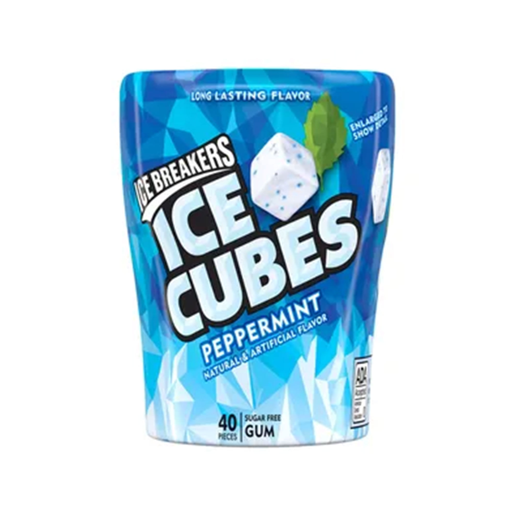 chicle ice cubes peppermint 40u
