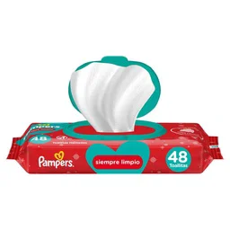 toallitas húmedas pampers siempre limpio 48u (caja x 12u)