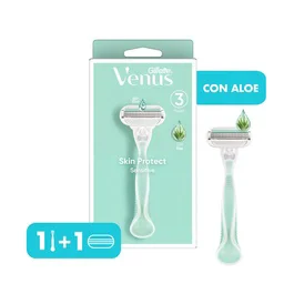 afeitadora gillette venus sensitive (mango + 1 cartucho) (caja x 6u)