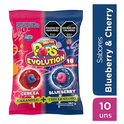 chupetín mr. pop x10u evolution surtido