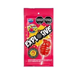 chupetín mr pop explosive frutilla 10g (display x 10u)
