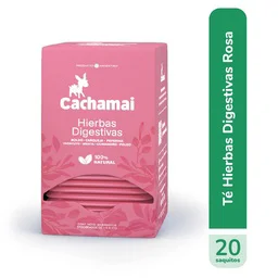 té cachamai hierbas rosas (caja x 20 saquitos) (display x 12 cajas)