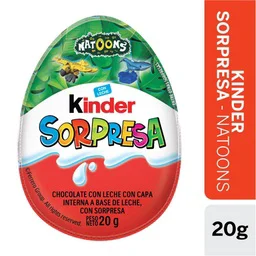 huevo kinder sorpresa natoons x 12