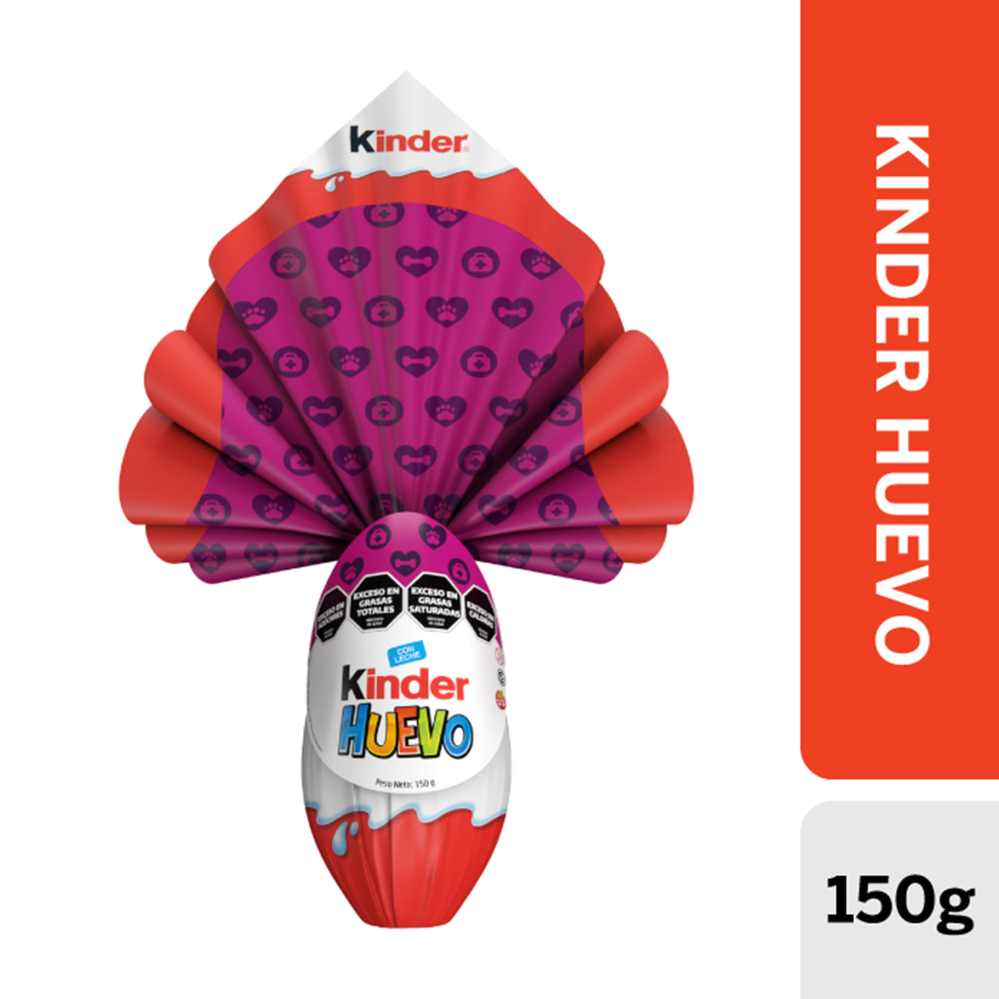 huevo kinder gran sorpresa nena 150g (caja x 6u)