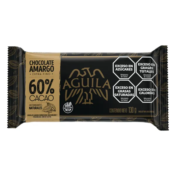 chocolate Águila taza 60% cacao 130g (caja x 15u)