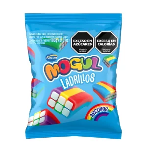 gomitas mogul ladrillo arcoíris 100g (caja x 24u)