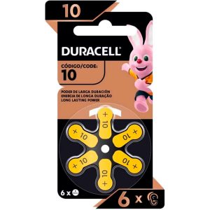 pilas duracell audífono 10 (yellow) (blister x 6u)